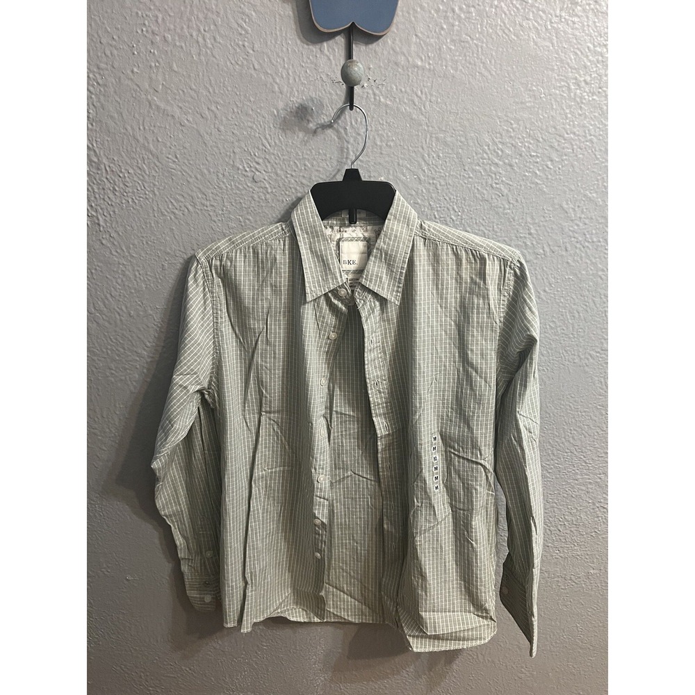 Buckle BKE Slim Fit Linen Button Up Shirt Long Sleeve Medium‎